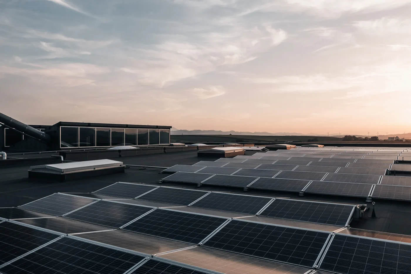 Solaranlage nach streifenfreier Reinigung